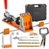 Pocket Hole Jig Kit, 34 Pcs Pocket Hole Jig System with C-clamp, Fixture, Step Drills, Wrenches, Drill Stop Rings, Square Drive Bits, Toolbox, for DIY Carpentry Projects, Adjustable