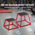12 Inch Steel Plyometric Jump Box Anti-Slip Fitness Step Platform Red