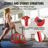 12 Inch Steel Plyometric Jump Box Anti-Slip Fitness Step Platform Red