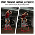 12 Inch Steel Plyometric Jump Box Anti-Slip Fitness Step Platform Red
