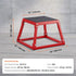 12 Inch Steel Plyometric Jump Box Anti-Slip Fitness Step Platform Red
