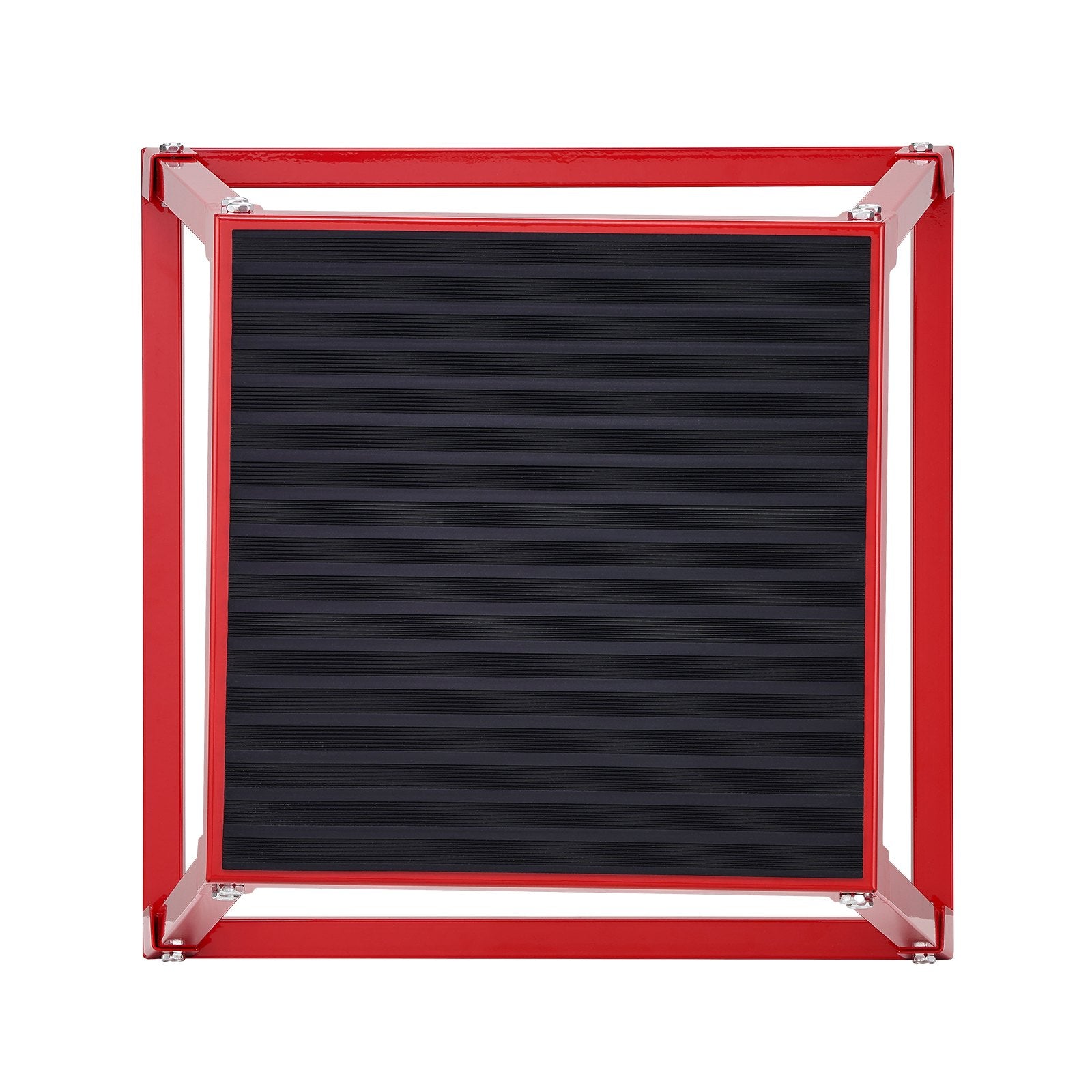 Plyometric Jump Box, 12 Inch Plyo Box, Steel Plyometric Platform and Jumping Agility Box, Anti-Slip Fitness Exercise Step Up Box for Home Gym Training, Conditioning Strength Training, Red