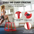 Plyometric Jump Box, 18 Inch Plyo Box, Steel Plyometric Platform and Jumping Agility Box, Anti-Slip Fitness Exercise Step Up Box for Home Gym Training, Conditioning Strength Training, Red