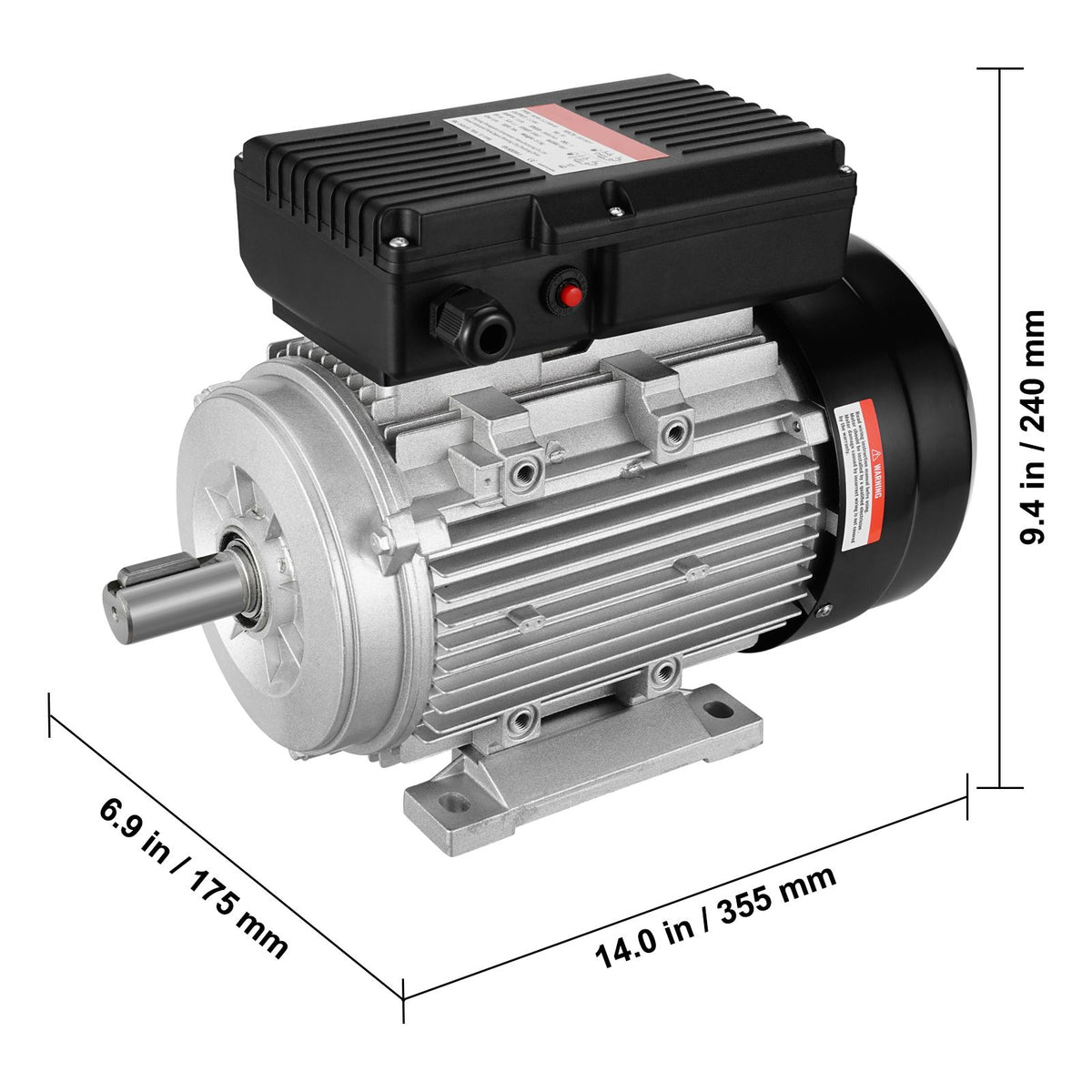 2.2KW Electric Motor 2800RPM Single Phase 90L B3 24mm Shaft