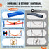 Dog Agility Training Equipment, 4 PCS Set with Adjustable High Hurdles,6 Weave Poles,Jump Ring,Square Pause Box,Whistle,Foldable Bowl, Puppy Obstacle Course Kit for Backyard, Indoor, Outdoor