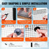 8in x 100ft Solar Panel Bird Guard Critter Guard Roll Kit 70pcs Fasteners