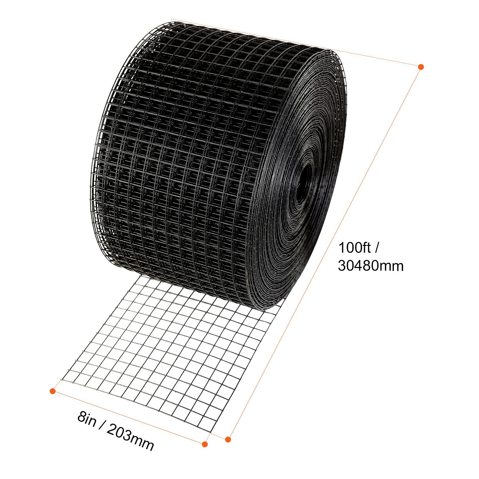 8in x 100ft Solar Panel Bird Guard Critter Guard Roll Kit 50pcs Tire Wires