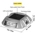 Driveway Lights 12-Pack Solar Driveway Lights Bright White with Screws Solar Deck Lights Outdoor Waterproof Wireless Dock Lights 6 LEDs for Path Warning Garden Walkway Sidewalk Steps