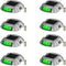 8-Pack Solar Driveway Light LED Road Markers Green for Garden Pathway