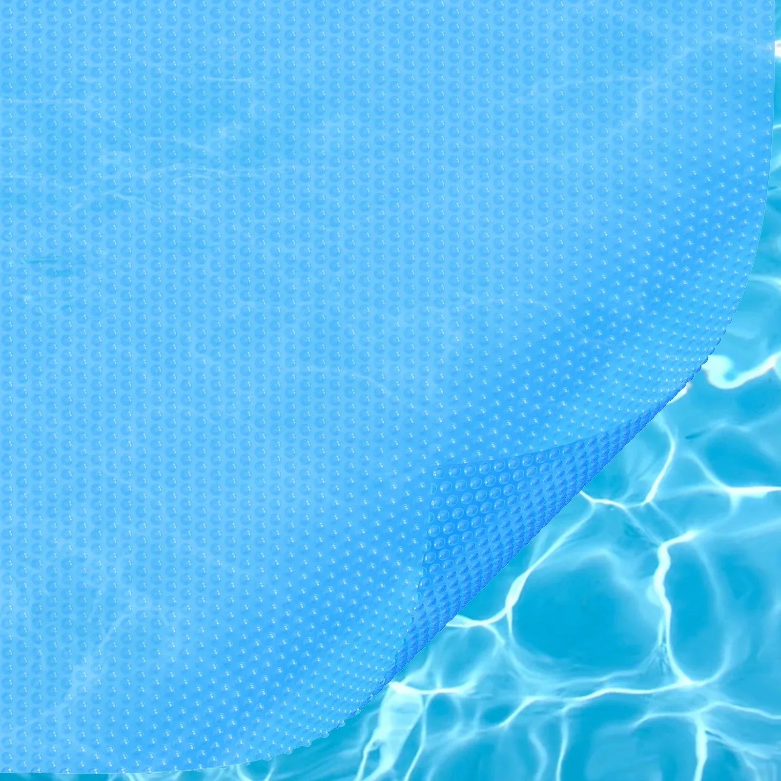 Solar Pool Cover, 24 x 12 ft Rectangle Solar Blanket for Pools, Inground Above Ground Swimming Pool Solar Cover, 12 mil Solar Covers Blue