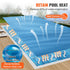 24 x 12 ft Solar Pool Cover 8 Mil Rectangle Solar Blanket Blue