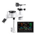 7-in-1 Wi-Fi Weather Station with APP, 190.5 mm VA Display, Wireless Solar Powered Outdoor Sensor, Rain Gauge, Indoor Outdoor for Weather Forecast, Wind Speed, Temperature, Humidity, Rainfall