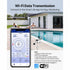 7-in-1 Wi-Fi Weather Station with APP, 190.5 mm Display, Wireless Solar Powered Outdoor Sensor, with Pool Thermometer, Rain Gauge, Indoor Outdoor for Weather Forecast Wind Speed Pool Temperature