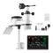 7-in-1 Wireless Weather Station Solar Sensor 7.5" Display Rain Wind Temp
