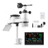 7-in-1 Wireless Weather Station Solar Sensor 7.5" Display Rain Wind Temp