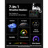 7-in-1 Wireless Weather Station Solar Sensor 7.5" Display Rain Wind Temp