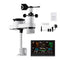 5-in-1 Wireless Weather Station, 190.5 mm VA Display, Solar Powered Outdoor Sensor, Rain Gauge, Indoor Outdoor for Weather Forecast, Temperature, Humidity, Wind Speed and Direction (No WiFi)