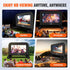 VEVOR Inflatable Movie Screen, 14 FT Inflatable Projector Screen for Outside with Blower and Carrying Bag, Front/Rear Projection, Oxford Fabric Blow Up Screen for Outdoor Parties Backyard Movie Night