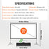 150" Projector Screen with Stand 4K HD Outdoor Movie Screen 16:9