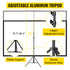 VEVOR Tripod Projector Screen with Stand 100inch 16:9 4K HD Projection Screen Stand Wrinkle-Free Height Adjustable Portable Screen for Projector Indoor & Outdoor for Movie, Home Cinema, Gaming, Office