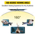 Tripod Projector Screen with Stand 60 inch 16:9 4K HD Projection Screen Stand Wrinkle-Free Height Adjustable Portable Screen for Projector Indoor & Outdoor for Movie, Home Cinema, Gaming, Office