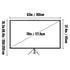 70 Inch Projector Screen with Tripod Stand 4K HD 16:9 Portable Screen