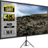 70 Inch Projector Screen with Tripod Stand 4K HD 16:9 Portable Screen