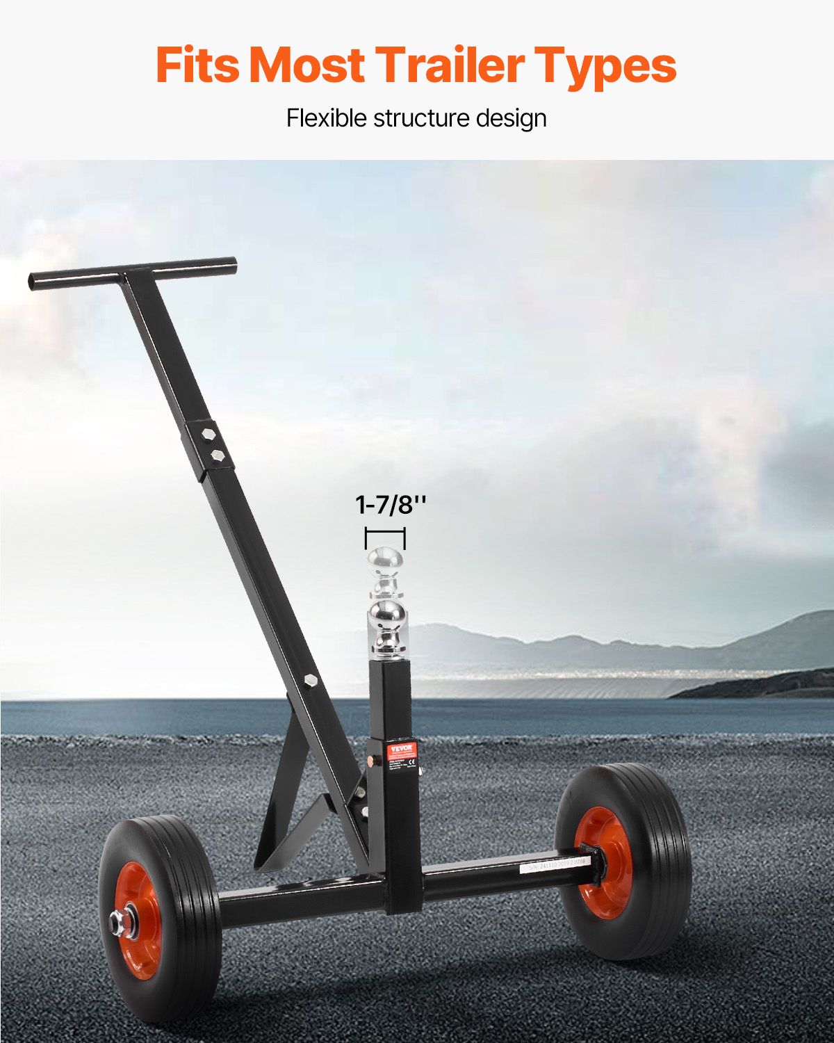 600lb Trailer Dolly with 1-7/8