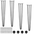 Set of 4 Hairpin Table Legs 28in Heavy Duty Steel Desk Legs 408kg Capacity