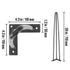 Set of 4 Hairpin Table Legs 28in Heavy Duty Steel Desk Legs 408kg Capacity
