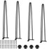 Set of 4 Hairpin Table Legs 28in Heavy Duty Steel Desk Legs 408kg Capacity