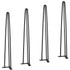 Set of 4 Hairpin Table Legs 28in Heavy Duty Steel Desk Legs 408kg Capacity
