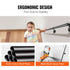 Pipe Stair Handrail, 1.8m Staircase Handrail, 200KG Load Capacity Carbon Steel Pipe Handrail, Industrial Pipe Handrail with Wall Mount Support, Round Corner Wall Handrailings for Indoor, Outdoor