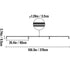 9FT Carbon Steel Pipe Stair Handrail 440lbs Load Wall Mounted Railing