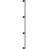 9FT Carbon Steel Pipe Stair Handrail 440lbs Load Wall Mounted Railing