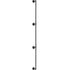 Pipe Stair Handrail, 9FT Staircase Handrail, 440LBS Load Capacity Carbon Steel Pipe Handrail, Industrial Pipe Handrail with Wall Mount Support, Round Corner Wall Handrailings for Indoor, Outdoor