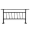 Iron Handrail Stair Railing Hand Rail Kit 1-4 Steps Outdoor Black w/ Bars