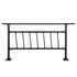 Iron Handrail Stair Railing Hand Rail Kit 1-4 Steps Outdoor Black w/ Bars