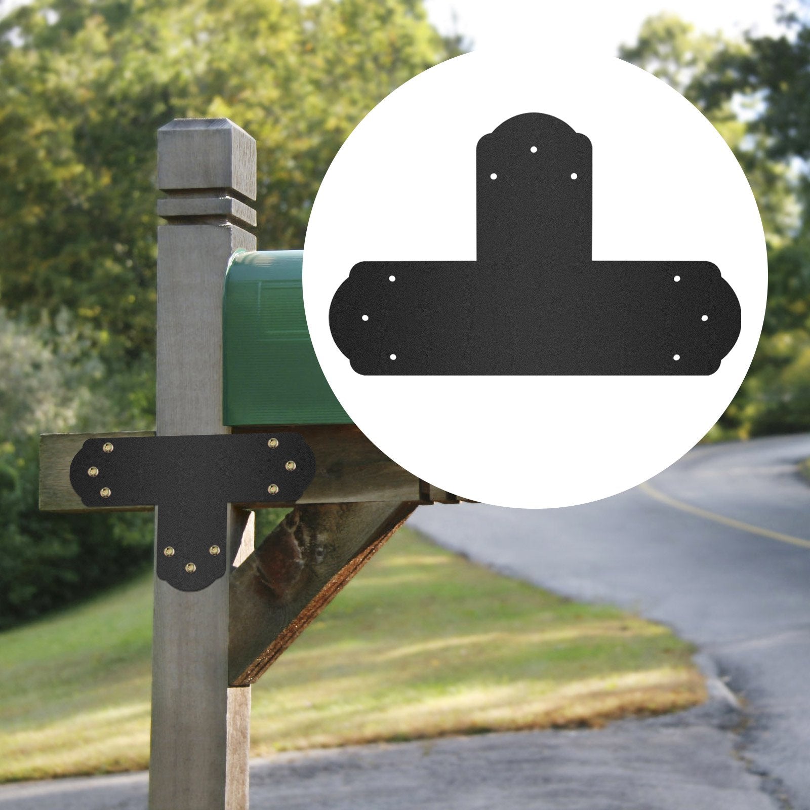 Black T Mending Plate T-shape 8 PCs 6