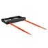VEVOR 49" Hay Spear, Bale Spears 1360kg Loading Capacity, Skid Steer Loader Tractor Bucket Attachment with 2pcs 17.5" Stabilizer Spears and 60" Chain, Quick Attach Spike Forks