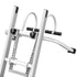 2-in-1 Ladder Stabilizer Roof Hook Steel Wall Standoff 330lb Capacity