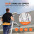 2-in-1 Ladder Stabilizer Roof Hook Steel Wall Standoff 330lb Capacity