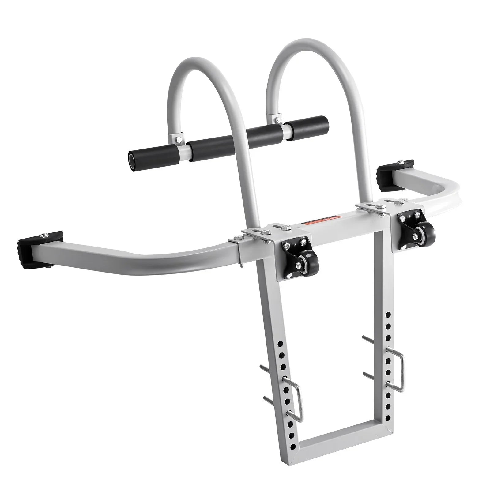 Ladder Stabilizer, 2 in 1 Extension Wall Ladder Standoff Hook, Roof Ridge Ladder Accessories Both Horizontally and Vertically, Heavy-duty Steel Rubber Grip T-Bar, Quick Access to Steep Roofs