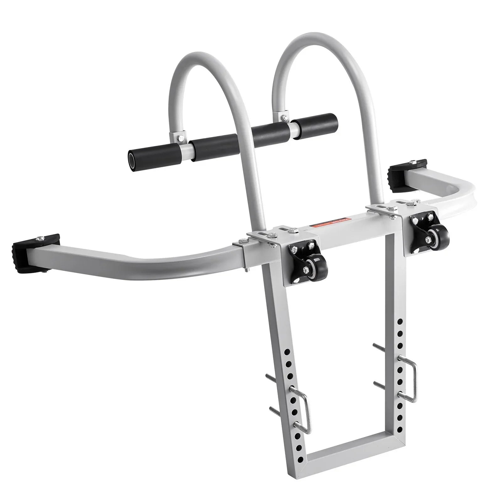 Ladder Stabilizer, 2 in 1 Extension Wall Ladder Standoff Hook, Roof Ridge Ladder Accessories Both Horizontally and Vertically, Heavy-duty Steel Rubber Grip T-Bar, Quick Access to Steep Roofs