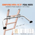 Heavy-Duty Steel Extension Ladder Standoff Stabilizer with Wing Span Kit