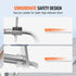 Heavy-Duty Steel Extension Ladder Standoff Stabilizer with Wing Span Kit