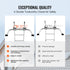 Heavy-Duty Steel Extension Ladder Standoff Stabilizer with Wing Span Kit