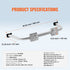 Heavy-Duty Steel Extension Ladder Standoff Stabilizer with Wing Span Kit