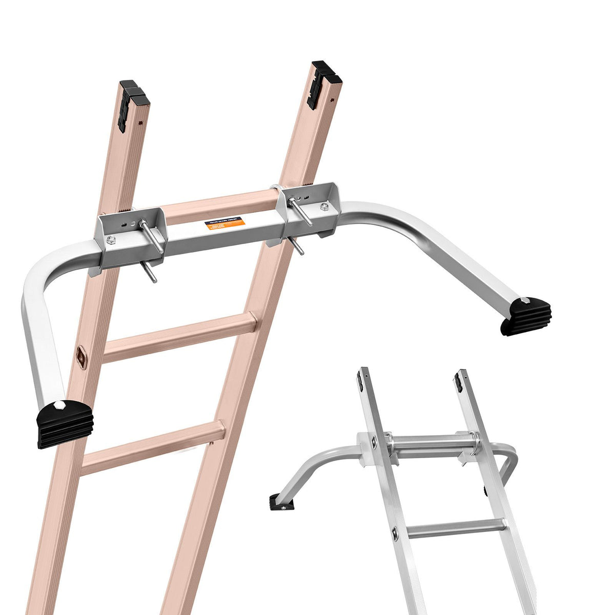 Heavy-Duty Steel Extension Ladder Standoff Stabilizer with Wing Span Kit