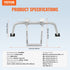 Ladder Stabilizer with Wing Span Heavy Duty Steel Roof Hook Stabilizer